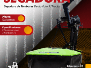 Segadora De Tambores Deutz Fahr Marca Swissmex P/Tractor