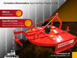 Cortadora Desvaradora Agrícola Para Tractor 1.5 M Swissmex